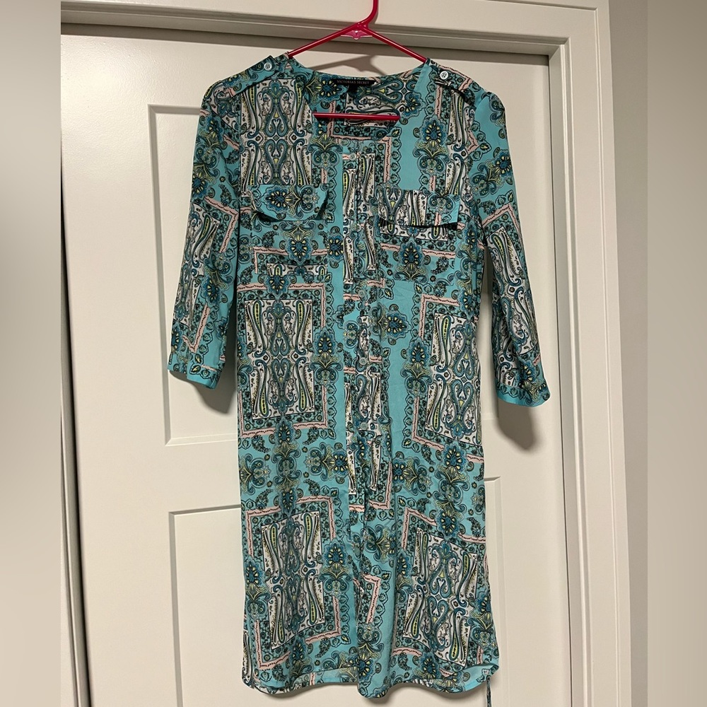 Victoria’s Secret Paisley Button-down Dress